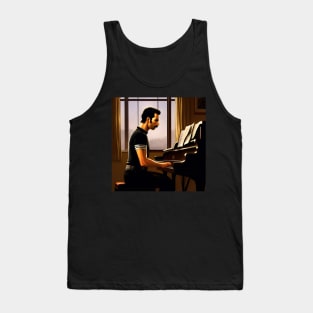 A Singer Legend Is Playing The Piano Tank Top